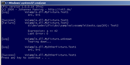 Console Output