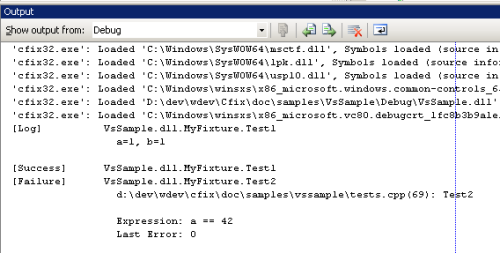 Output Window