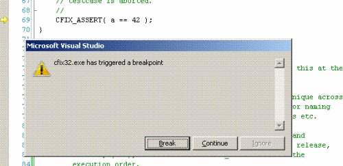 Failed Assertion