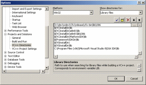 Configuring Library Directories